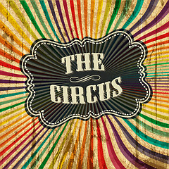 Image showing Circus sunbeam pattern background. Vector illustration, EPS10