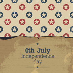 Image showing Independence day vintage poster. Vector, EPS10
