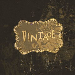 Image showing Grunge vintage card template. Vector