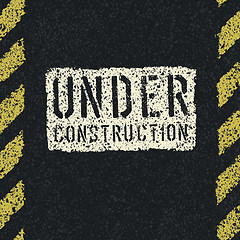 Image showing Under construction sign background. Vector, EPS8