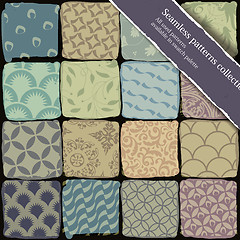 Image showing Seamless patterns collection. All used patterns available in swa