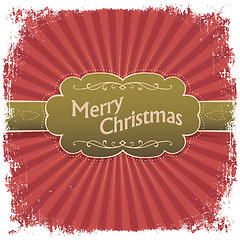 Image showing Merry Christmas greeting card. Vector illustration, EPS10.