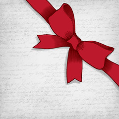 Image showing Red bow-knot vector illustration.