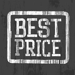 Image showing Best price stamp, vector