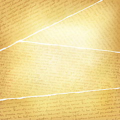 Image showing Vintage torn pages background, vector, EPS10