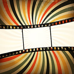 Image showing Grunge film strip background. Vector, EPS10