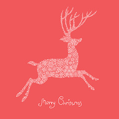 Image showing Xmas deer illustration.