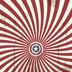 Image showing Abstract background with american flag elements. Vector illustra