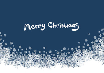 Image showing Christmas background with isolated edge and space for text. Vect