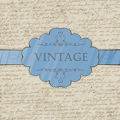 Image showing Vintage style greeting card. Vector, EPS 10.