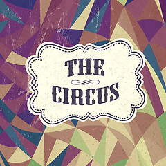 Image showing Retro circus background, vector