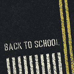 Image showing Back to school. Road safety concept. Vector, EPS8