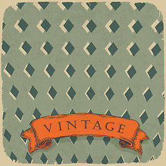 Image showing Circus ornamented retro card, vector background