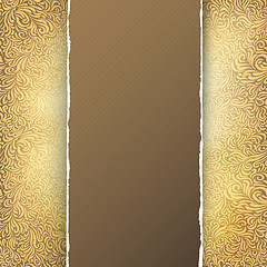 Image showing Golden menu template. Vector, EPS10