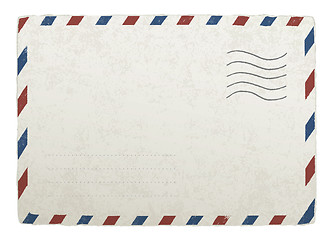 Image showing Vintage mailing envelope. Vector template for your designs, EPS 