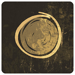 Image showing Grunge circle illustration. Vector