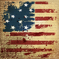 Image showing Independence Day Background. Abstract, grunge, vector.