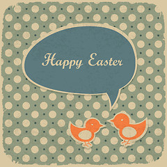 Image showing Retro easter background, vector illustration.