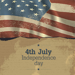 Image showing Independence day vintage poster design. Vector, EPS10