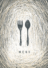Image showing Art Restaurant Menu Concept Design. Vector.