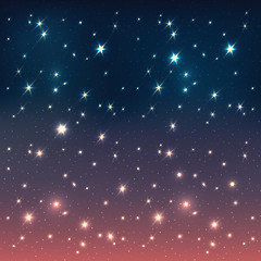 Image showing Night sky with stars, EPS10