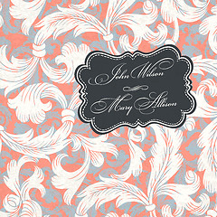 Image showing Vintage styled wedding invitation. Vector illustration, EPS10