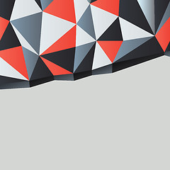 Image showing Triangles background with copyspace. Vector illustration, EPS10