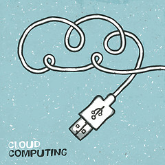 Image showing Cloud computing concept, vector illustration. EPS10