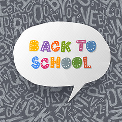 Image showing Back to school abstract background. Vector illustration, EPS10