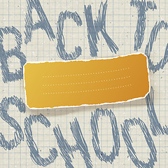 Image showing Back to school. Education themed abstract background, vector ill