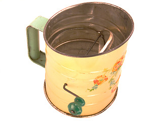 Image showing Antique Tinware Flour Sifter