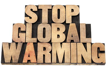 Image showing stop global warming