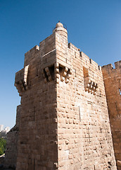 Image showing Old walls walk in Jerusalem