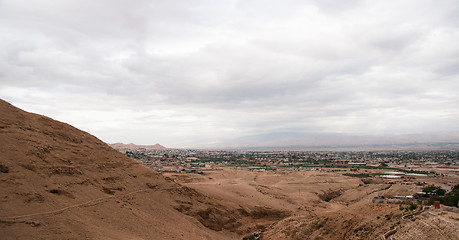 Image showing Christian travel in judean desert