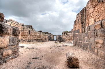 Image showing Belvoir castle ruins in Galilee