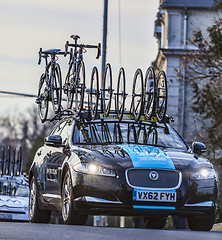Image showing Technical Car of Sky Procycling Team