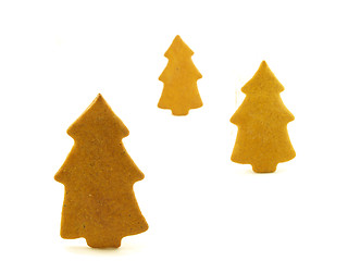 Image showing Gingerbread trees