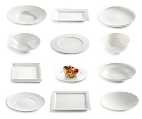 Image showing various empty plates