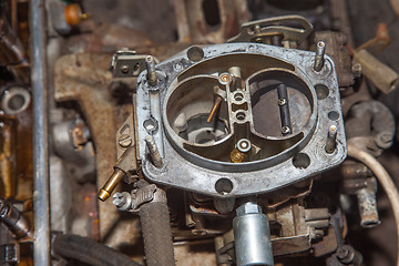 Image showing Car's carburetor disassembly