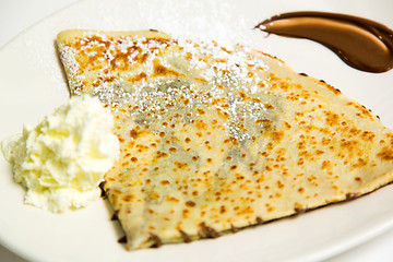 Image showing Naan with peanut butter