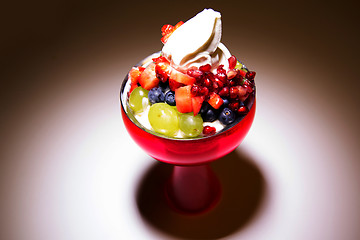 Image showing Dessert with rich ingredients