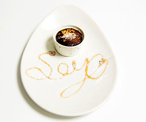 Image showing Soya Sauce in a cup