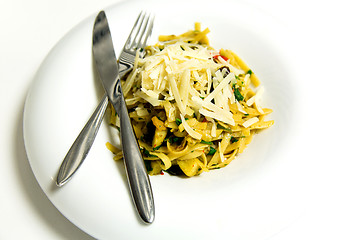 Image showing Pasta fettuccine bolognese