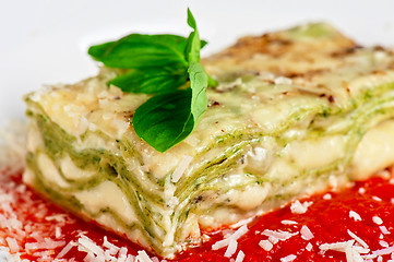 Image showing lasagna