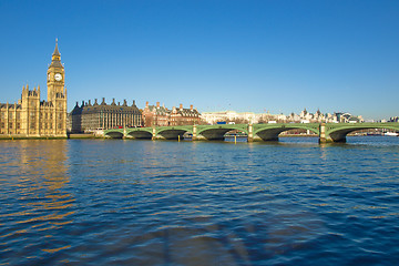 Image showing Westminster bridge, London