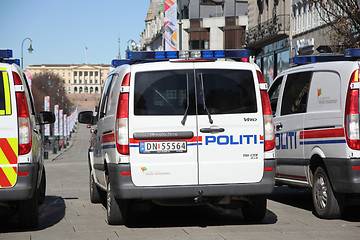 Image showing Police Vehicles