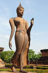 Image showing Statue of a deity in the Historical Park of Sukhothai