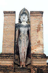 Image showing Statue of a deity in the Historical Park of Sukhothai