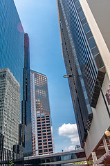 Image showing tall city highrise buildings