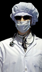 Image showing Doctor over Black Background